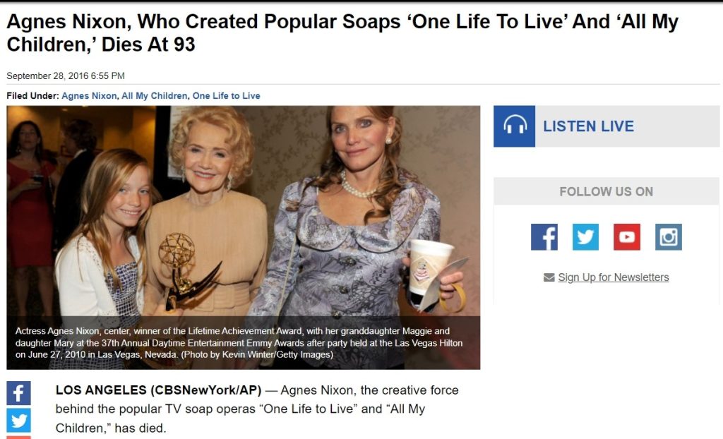 Agnes_Nixon_Maggie_and_Mary_Nixon_at_Emmy_CBS